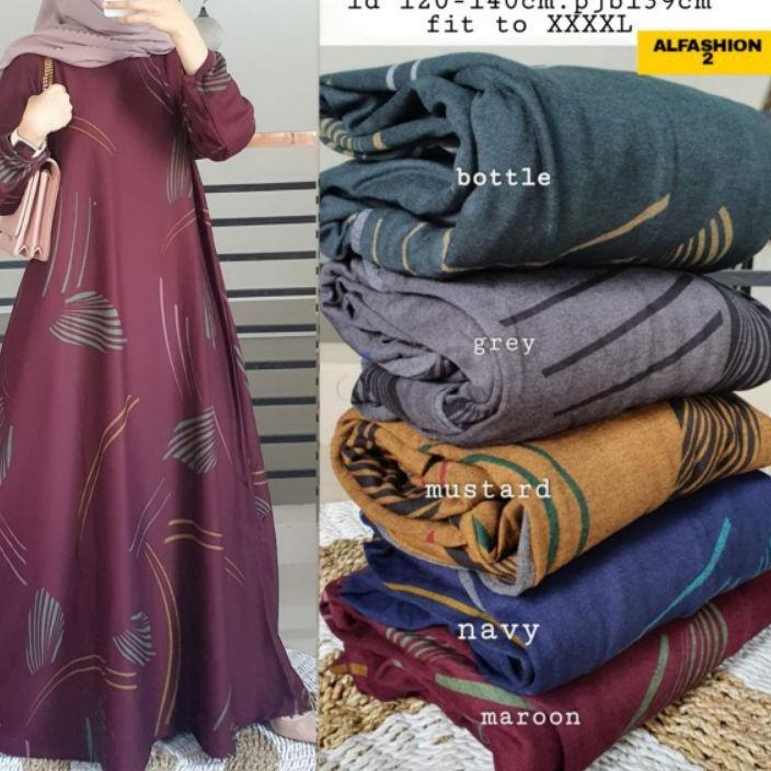 Tarosa Maxy 3 - Gamis Denim Diana Jumbo LD120+ Melar / 025-6226