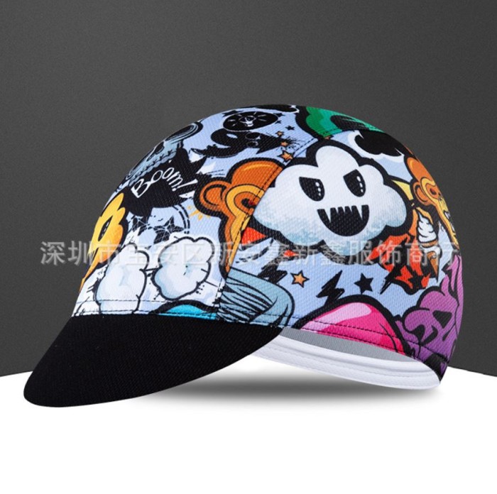 Cycling Cap Topi Sepeda Motif Lucu Bahan Premium Import II 2360