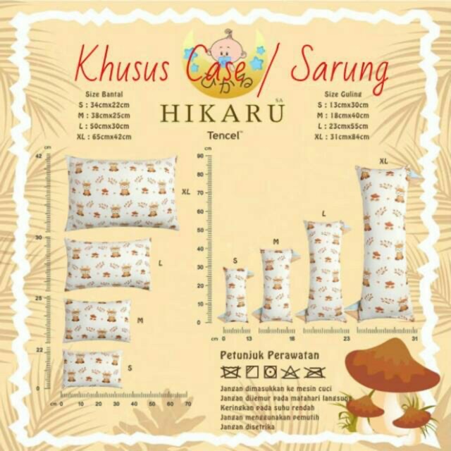 Hikaru Case - Sarung Bantal Guling Hikarusa SMLXL