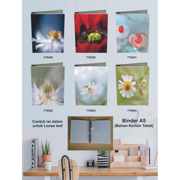 

Binder A5 / Binder Note A5 / Bunga / Set 2937