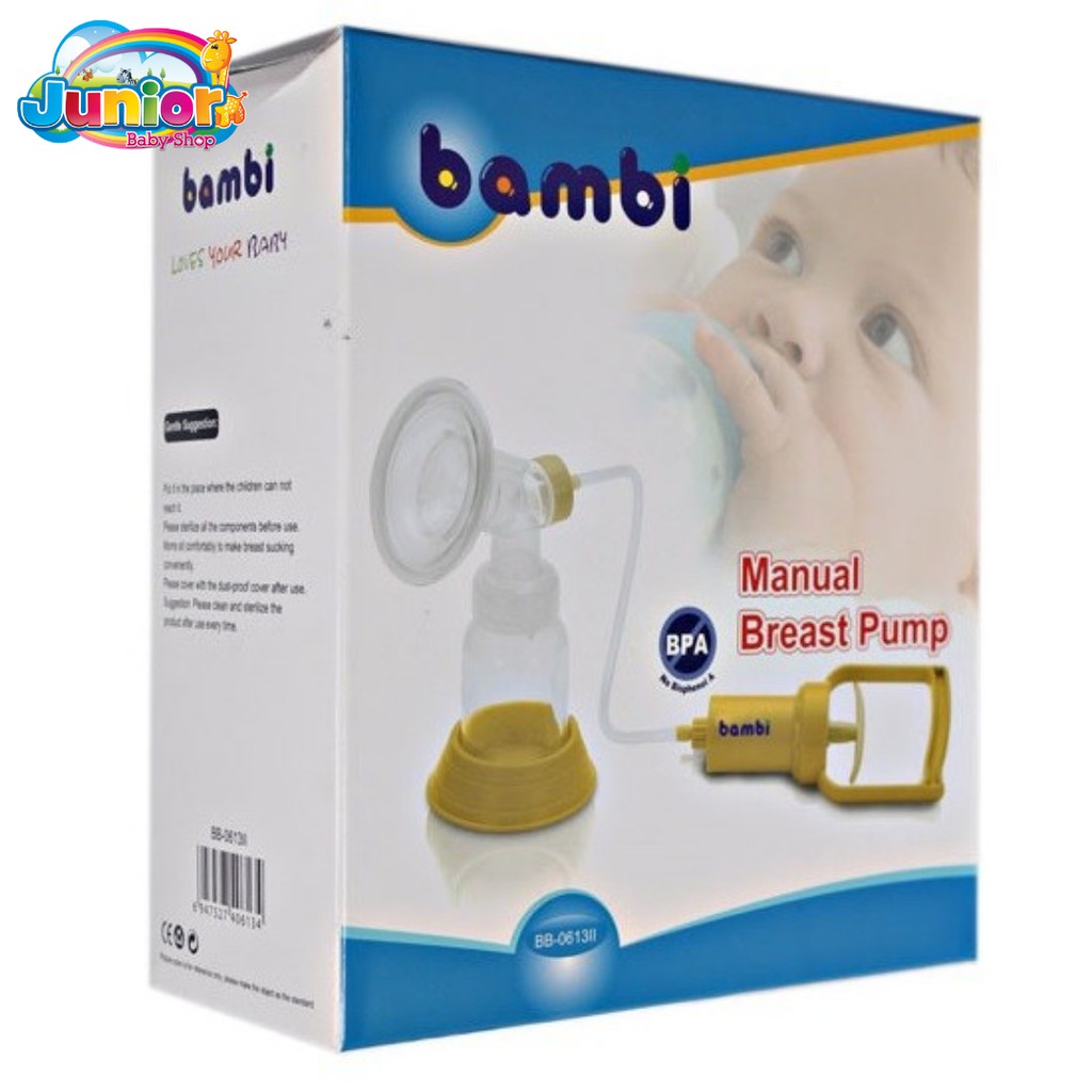 TERMURAH!! IQ Baby Bambi Silicone Manual Breast Pump Set