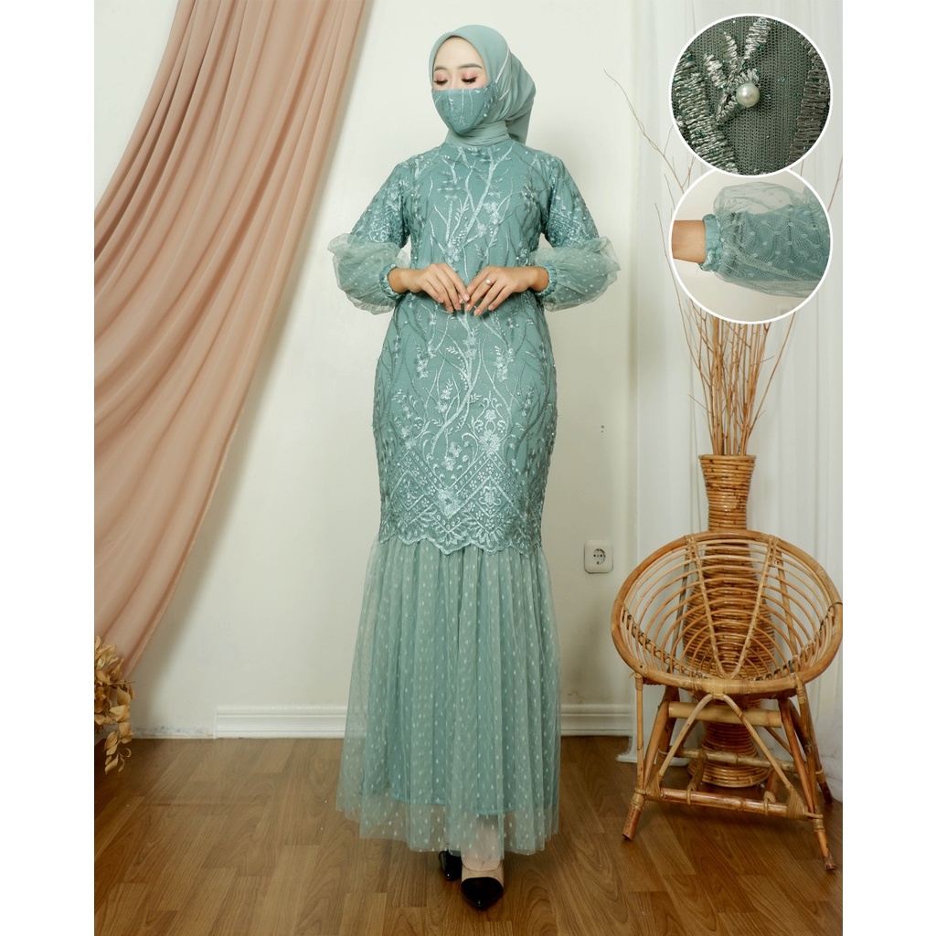 AK - GAMIS DUYUNG GAMIS NATHALIE GAMIS MODERN GAMIS PESTA GAMIS WISUDA BAJU SERAGAM GAMIS DUYUNG TAN