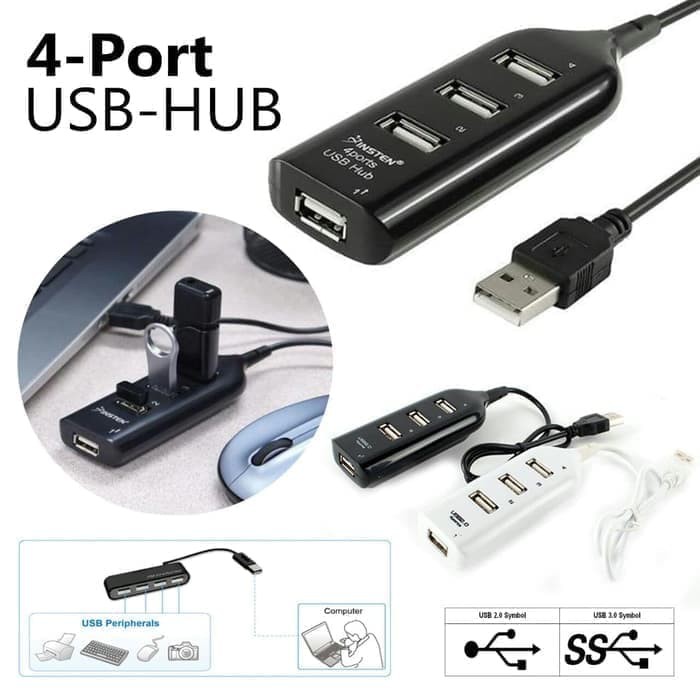 Port 4USB 2.0 HUB HI-SPEED   Grosir