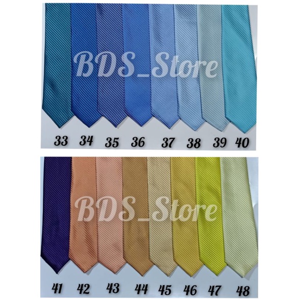 Dasi pria motif salur 3 inchi banyak warna