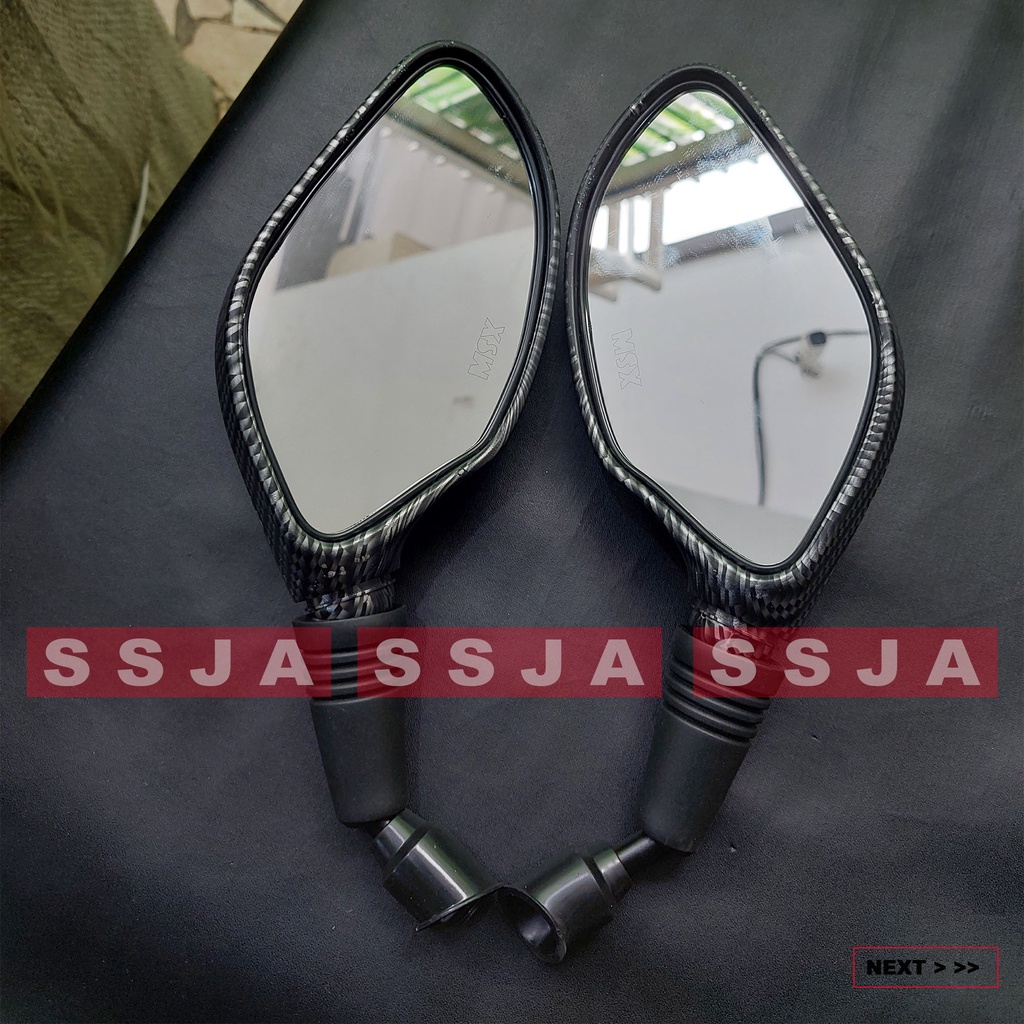 Spion click carbon/spion klik karbon universal motor honda yamaha