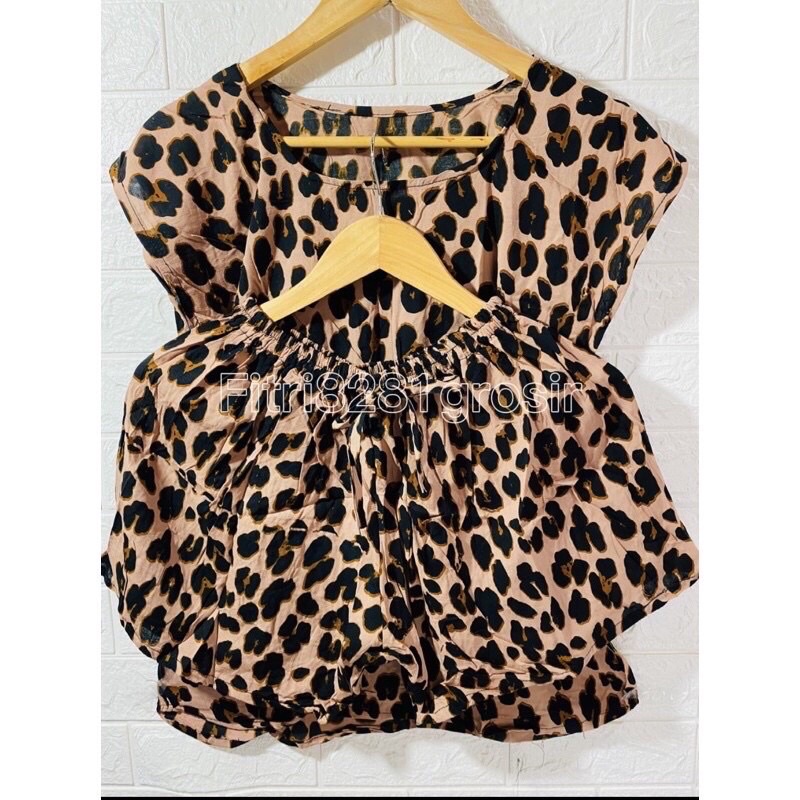 SET PENDEK Baby doll allsize bigsize JUMBO motif leopard macan dan polos