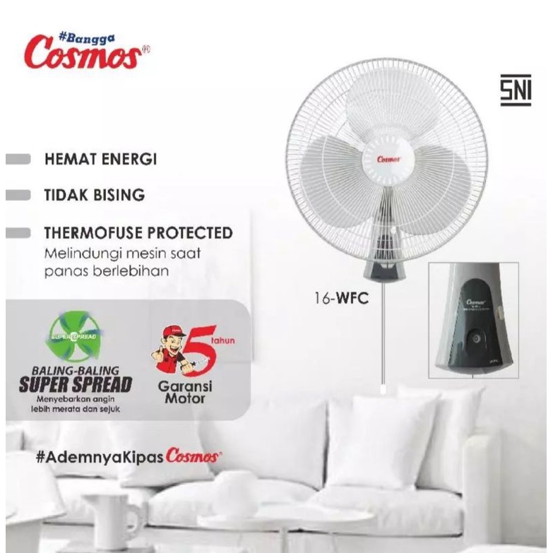 Kipas Angin Dinding Cosmos 16inc/Wallfan Cosmos 16WFC