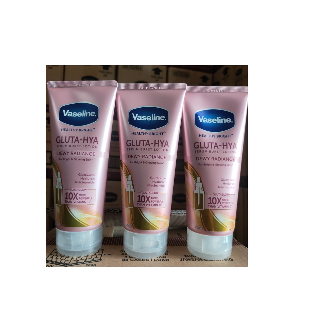 Vaseline GLUTA-HYA Serum bursh lotion Dewi Radiance 200 ml