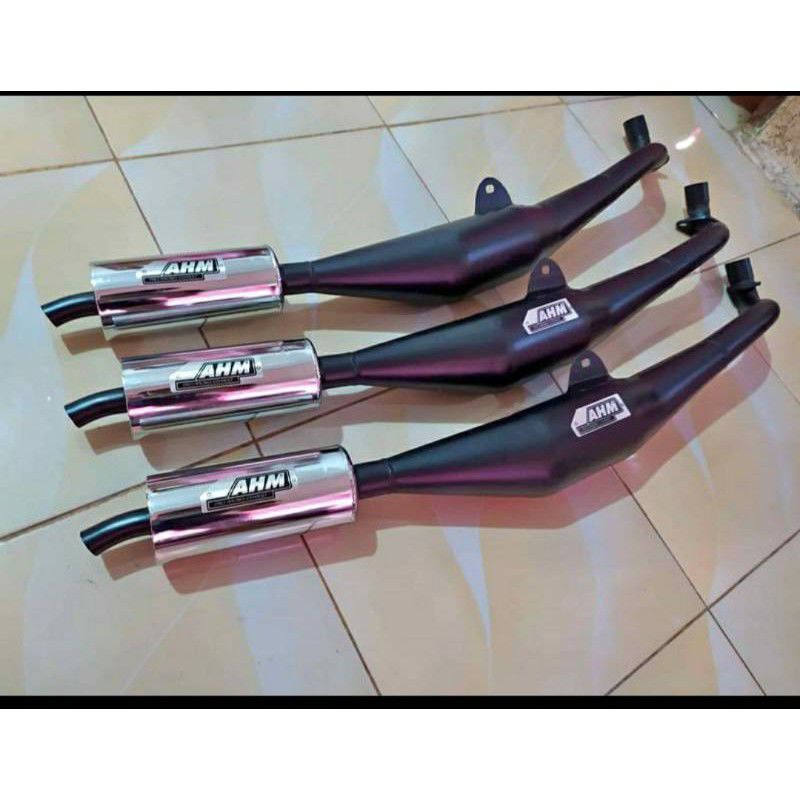 knalpot standar racing fiz r hitam ahm