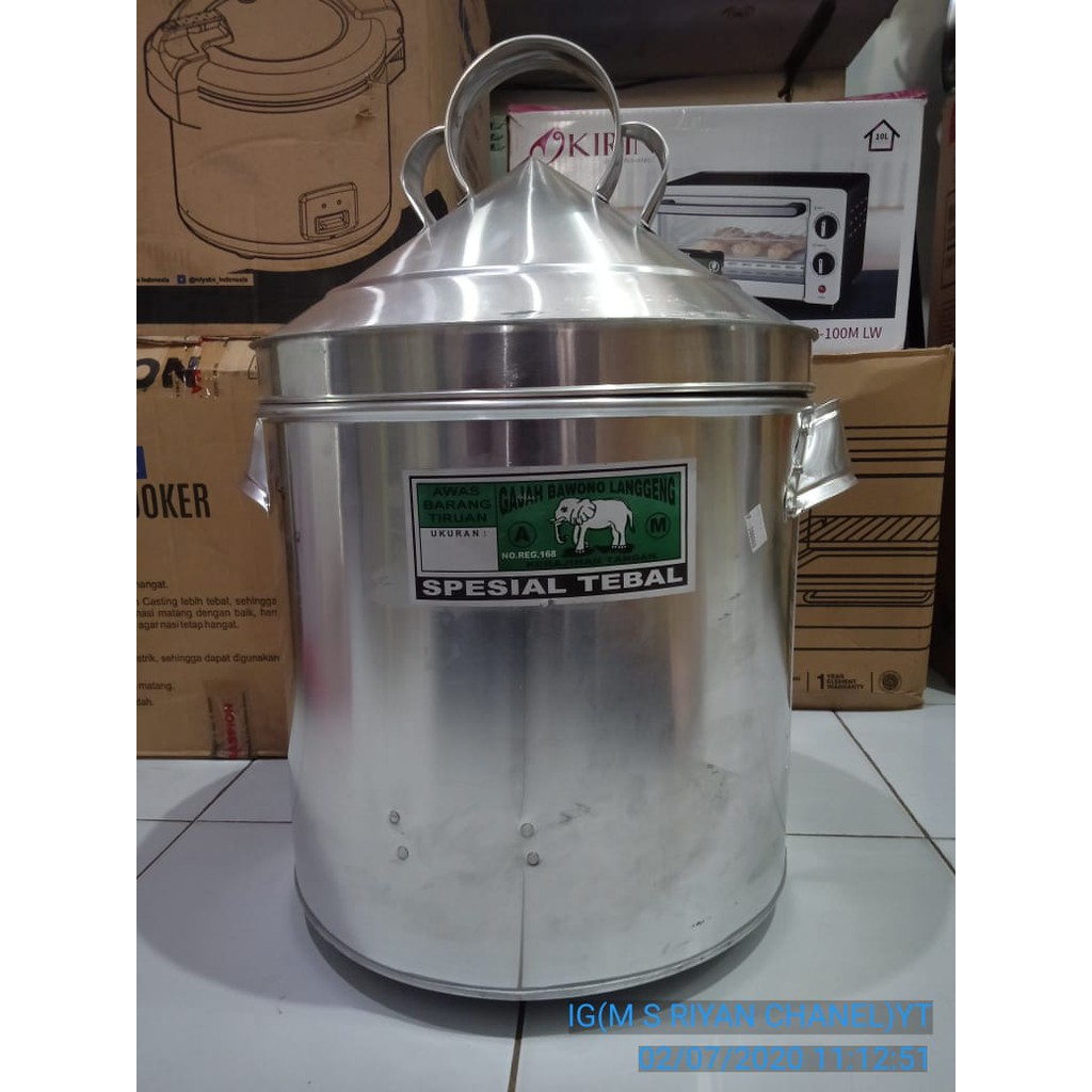 dandang nasi 8kg alumunium