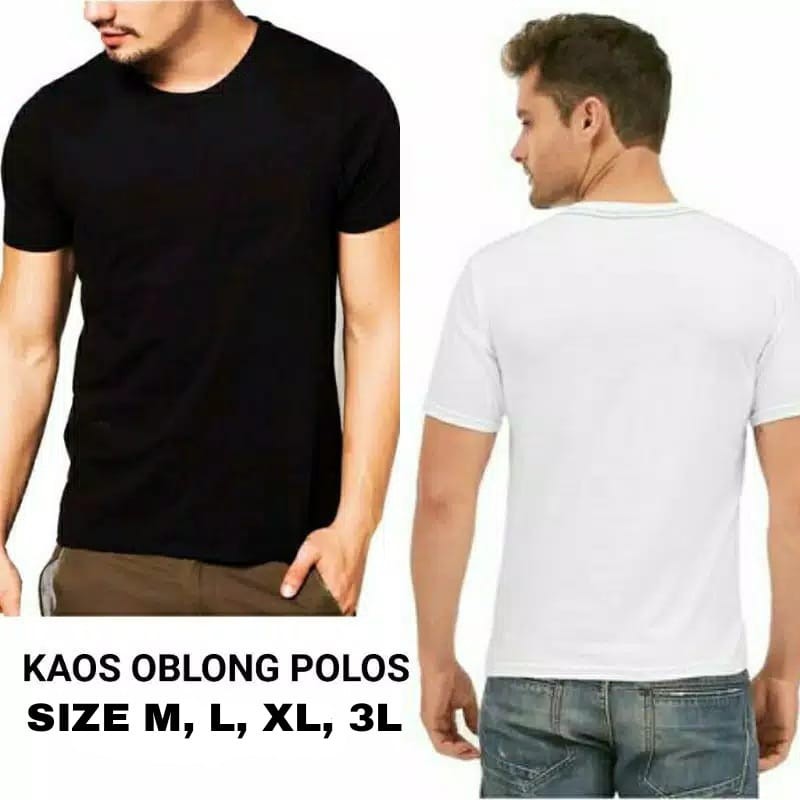 KAOS POLOS OBLONG LENGAN PENDEK / SINGLET OBLONG PRIA MURAH / KAOS DALAM OBLONG PRIA