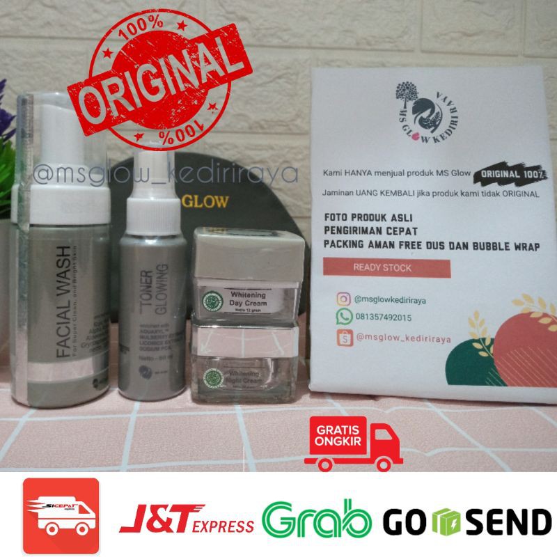 MS GLOW WHITENING SERIES || MS GLOW 100% ORIGINAL || PAKET MS GLOW WHITENING