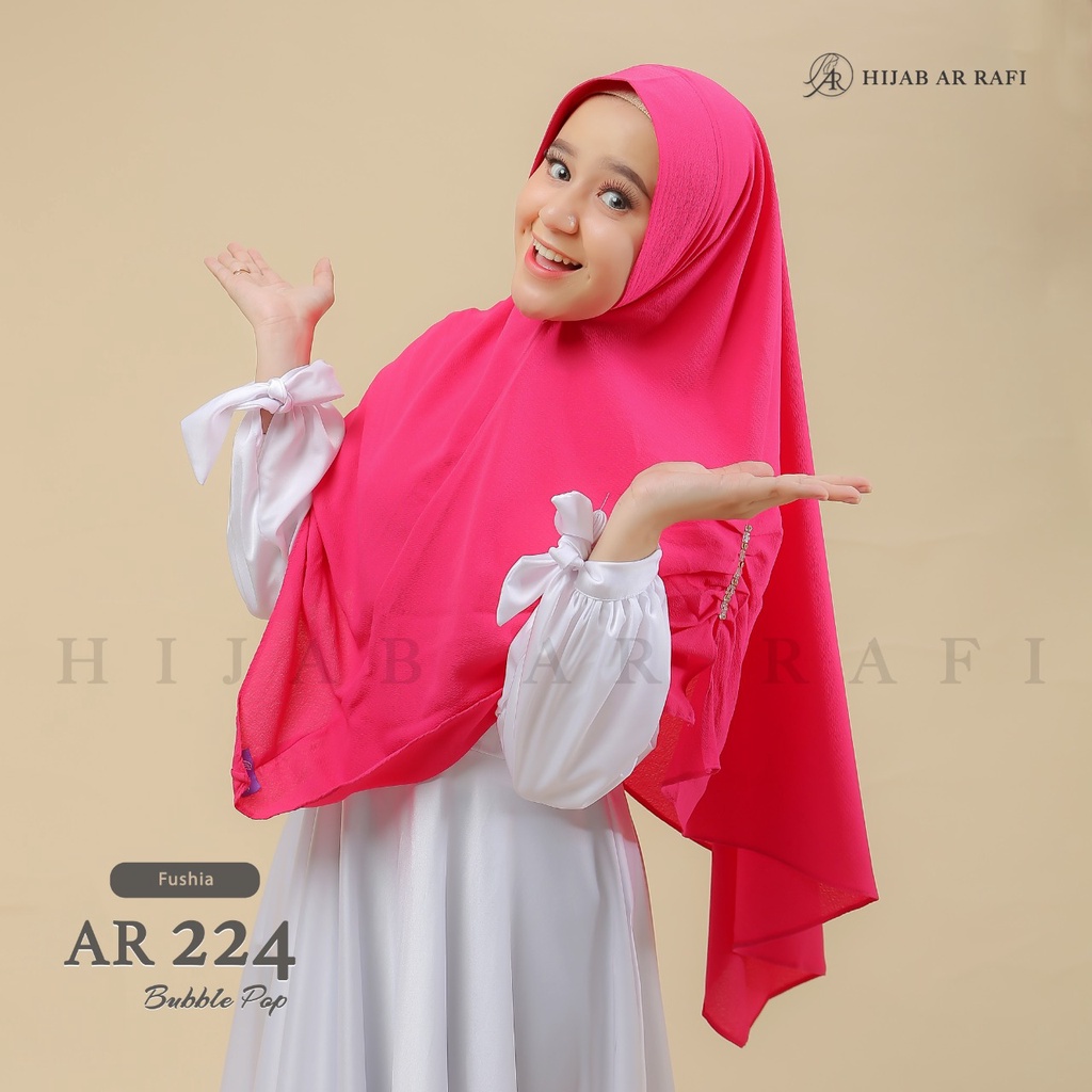 Arrafi hijab jilbab kerudung bergo instan jumbo terbaru Arrafi AR 224 hijab daily cantik arafi ORI T