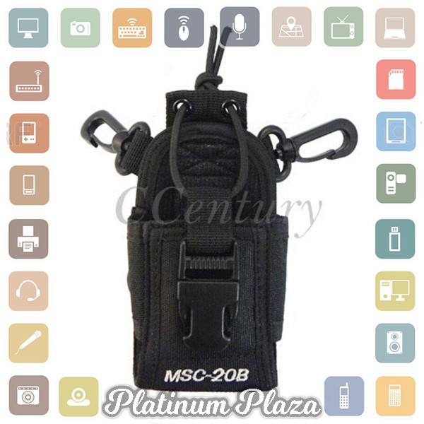 Taffware Tas Walkie Talkie for Taffware Pofung Baofeng - MSC-20B - Black`8OU9BA-