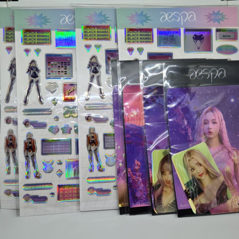 EPOXY + LENTICULAR AESPA SEALED KARINA WINTER NINGNING GISELLE