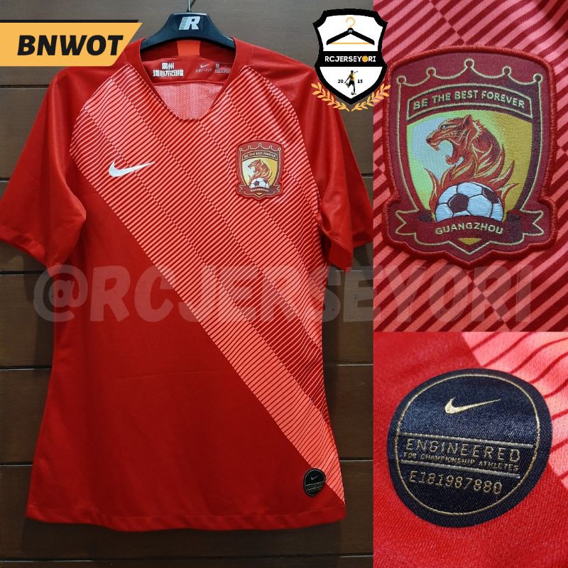 [BNWOT] Jersey Original Guangzhou Evergrande Home 2019 (AR4512 611) *Size L*