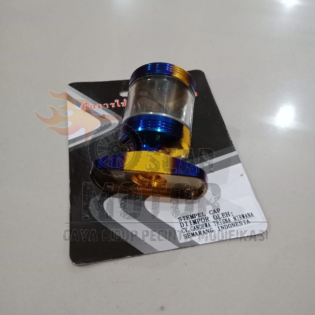 TUTUP MINYAK REM STEMPEL TRANSPARAN TWO TONE HONDA 2TONE VARIASI MOTOR VARIO BEAT SCOOPY SUPRA REVO motor