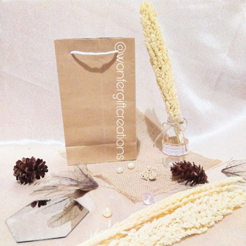 

[READY STOCK] ISI 12 PAPER BAG COKLAT POLOS UKURAN 15 X 7 X 25CM