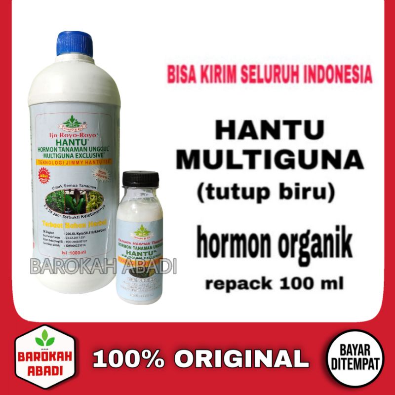 ZPT Hormon HANTU  repack 100 ml - Hantu multiguna tutup biru - hormon organik