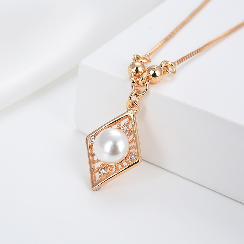 kalung titanium wanita emas mutiara muda model korea murah anti karat panjang asli silver nama selamanya 93n