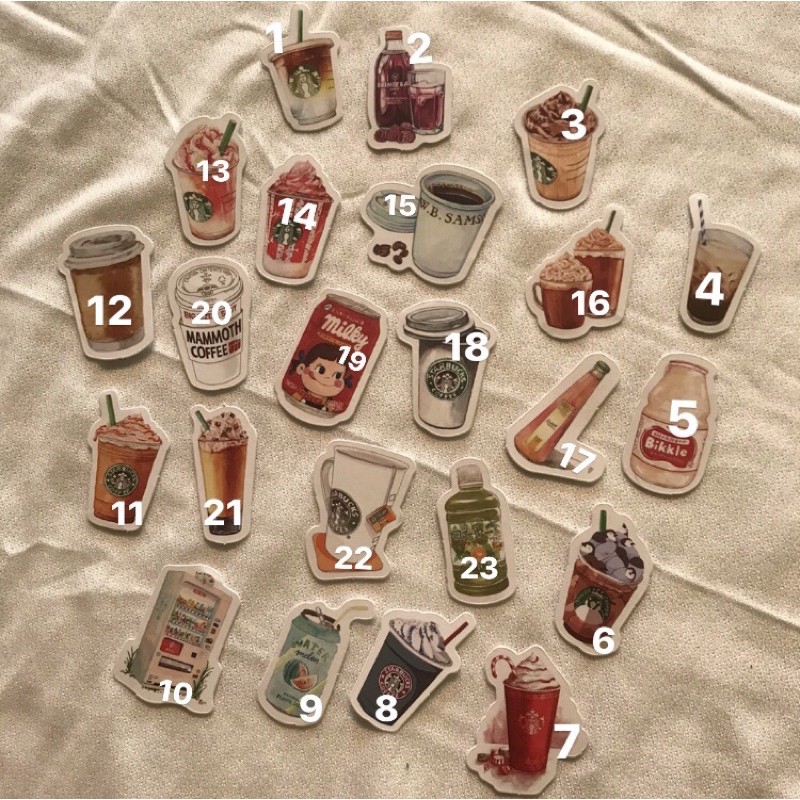 

stiker Starbucks untuk Scrapbook murah