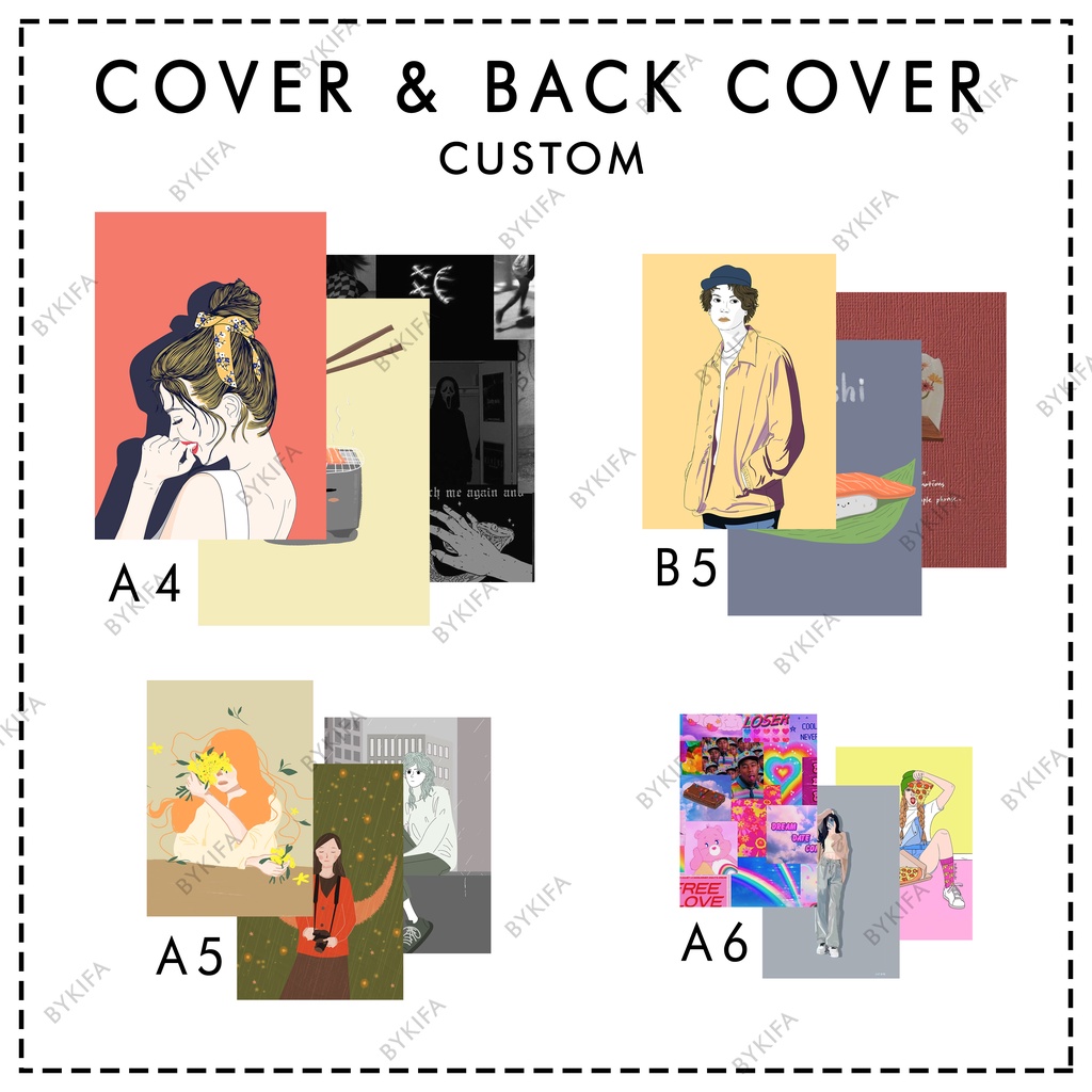 

[BYKIFA] [TANPA PO] [FREE BUBBLE] CETAK COVER & BACK COVER NOTEBOOK / BINDER CUSTOM - TERMURAH