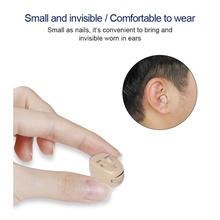 Alat Bantu Dengar Mini Hearing Aid ITE Amplifier Type EN-I200Pro Suara Jernih