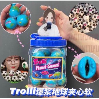 

(in)[HRG 1 BIJI] Korean Trolli Planet Soccer Chewy Gummy - Permen Trolly Jelly Gummi Viral (18,8gr)