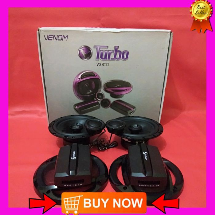 Speaker Split Venom TURBO seri VX 6TO Speaker Pintu Mobil Audio Mobil
