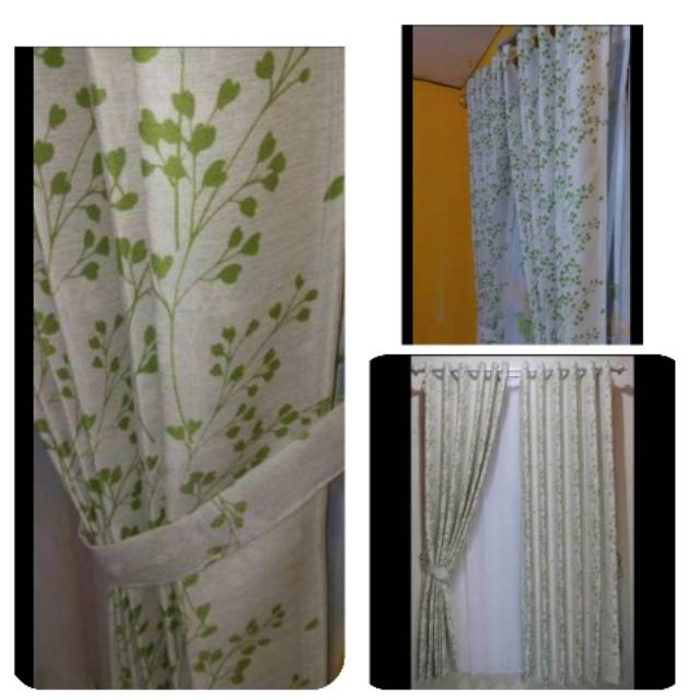 Gorden pintu/ Gorden kaca / gorden blackout tebal / termurah