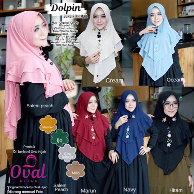 Hijab dolpin Khimar by oval