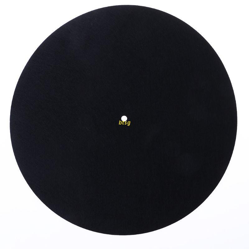 btsg Turntable Mat Audiophile 7&quot; 3mm Felt Anti-Static Anti-Shake Slipmat LP Vinyl Record