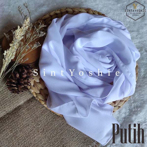 Pashmina Diamond Sabyan Pashmina Panjang Diamond 180 x 75 HIJAB PASMINA MALAYSYE TUDUNG-PUTIH