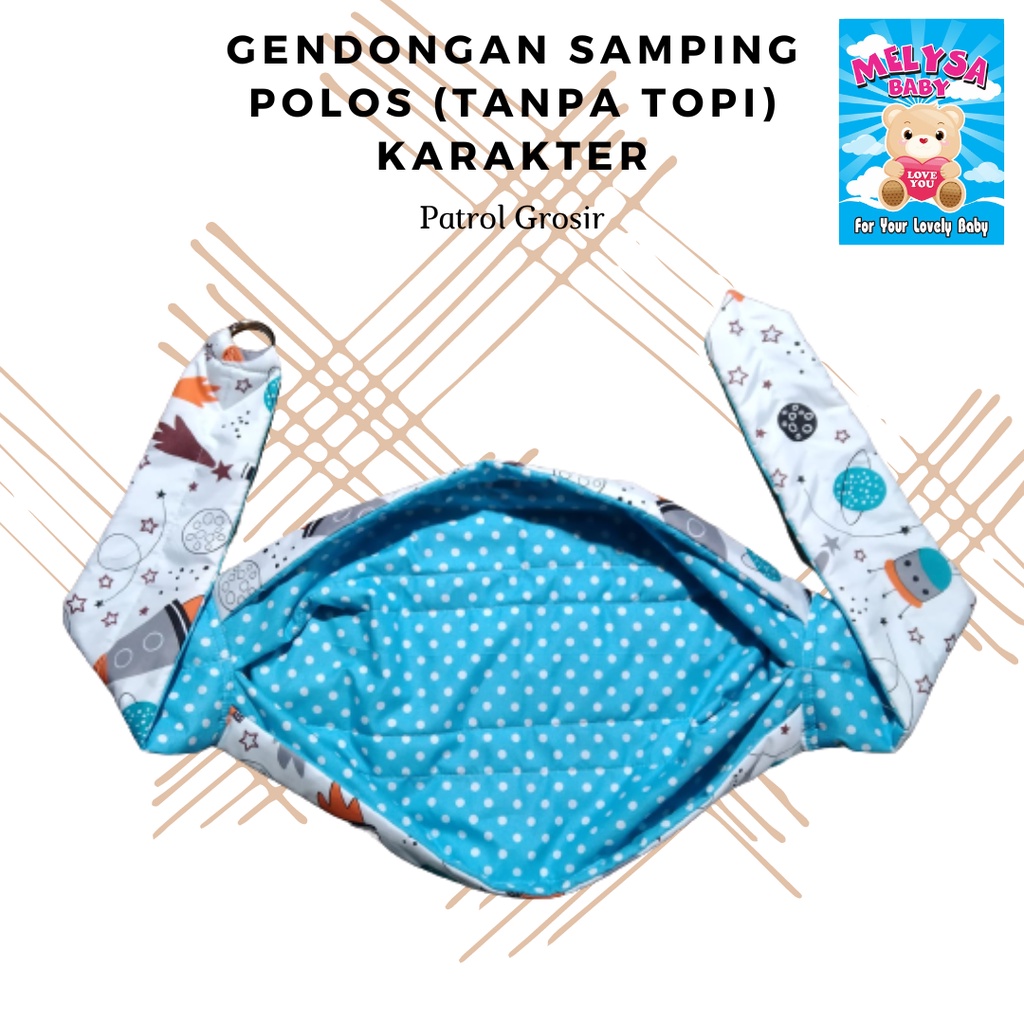 Gendongan Bayi Samping Polos (Tanpa Topi) Melysa Baby