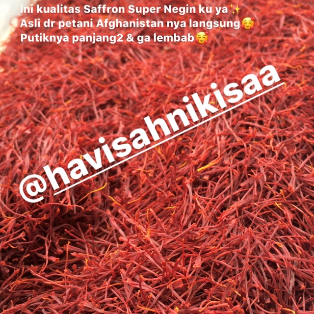 

Saffron Super Negin Afghanistan. 35 helai Putik asli.