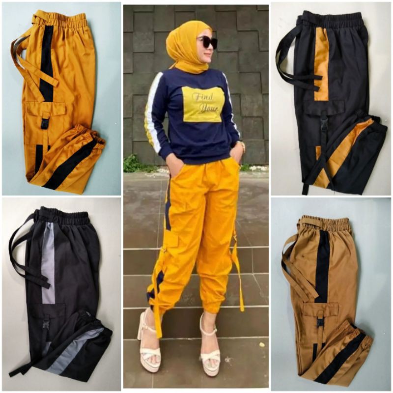 Celana Cargo Wanita Joger Pants Wanita Terbaru Bagy Pant Cargo lis