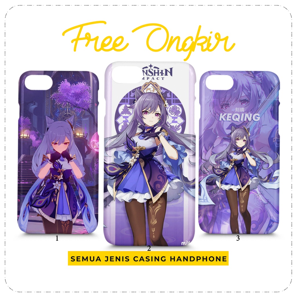Case Genshin Impact Keqing Custom Casing HP All Type
