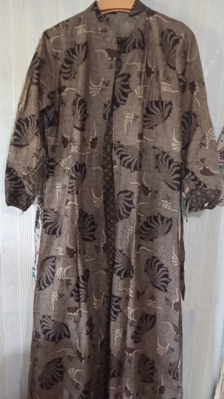 Ms Gamis Batik Sriwedari|manggar|padi Macam Mt Maxi Jumbo Bumil/busui Katun Sogan Allsize Ld104-120