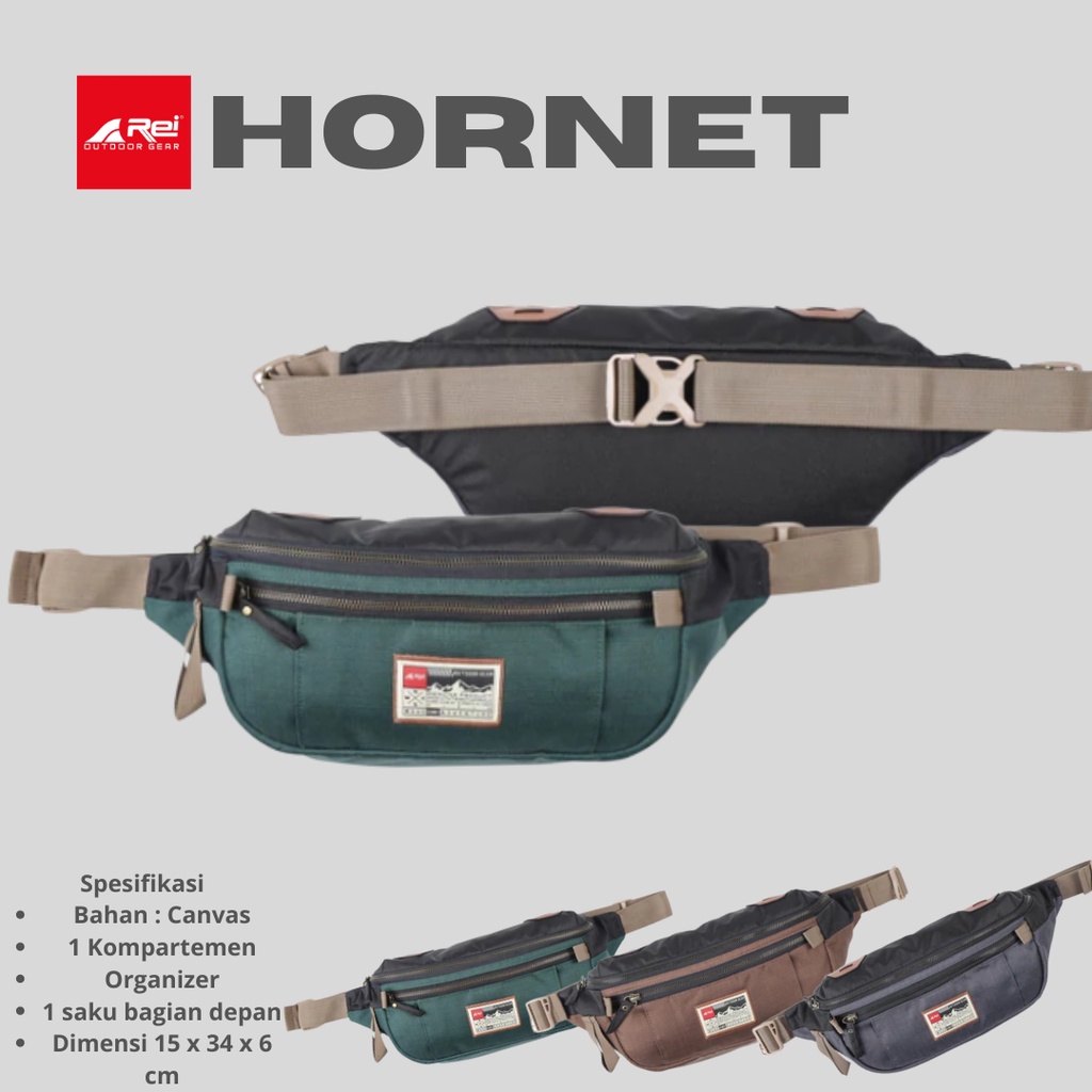 100% ORIGINAL Rei selempang hornet 4316 - rei waist bag - tas pinggang