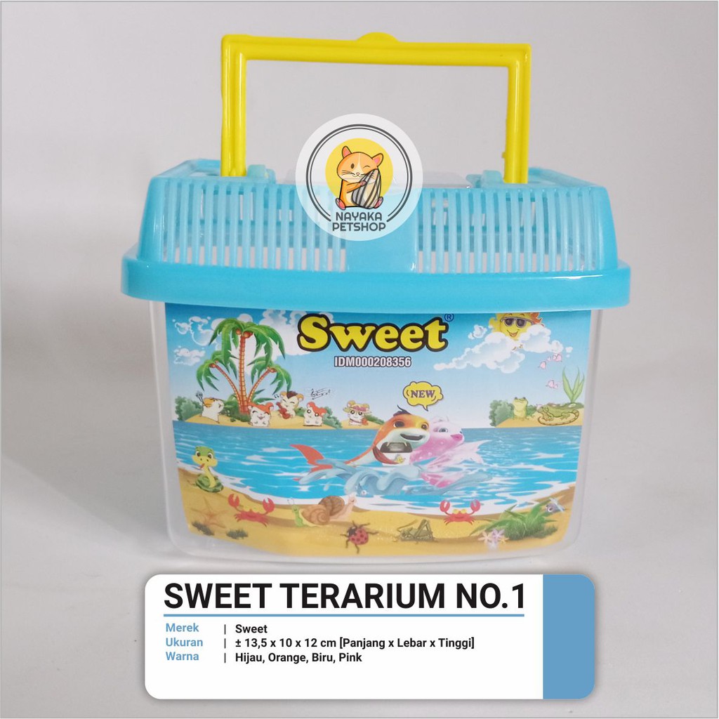 Sweet Terarium No. 1 Kandang Hewan Aquarium Ikan Hias Hamster Reptil