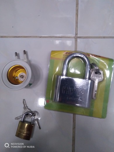 Gembok Putih 60 Mm Leher Pendek Hpp Murah