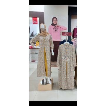 gamis rayon bunga BRANDED MATAHARI RILLEY