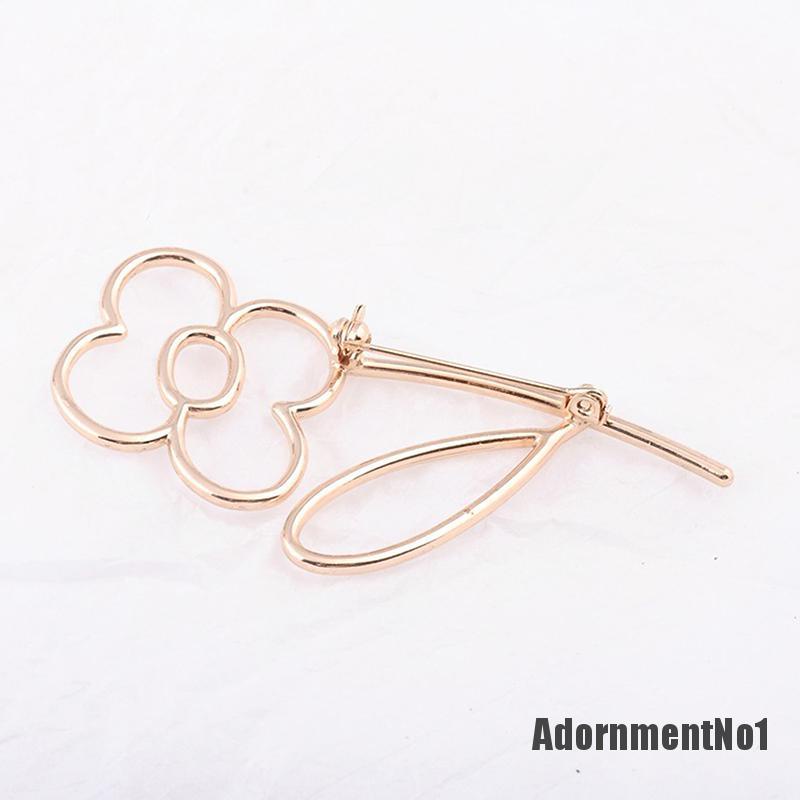 (Adornmentno1) 1pc Bros Pin Bentuk Bunga Hollow Out Warna Emas Untuk Wanita