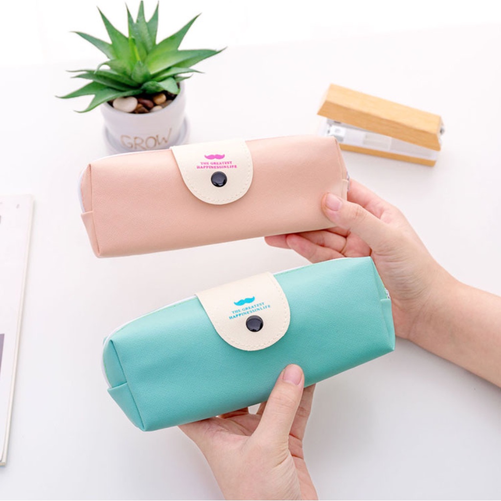 Tempat pensil, kotak alat tulis sekolah siswa lucu, sederhana, simple ,kreatif, kapasitas besar-2