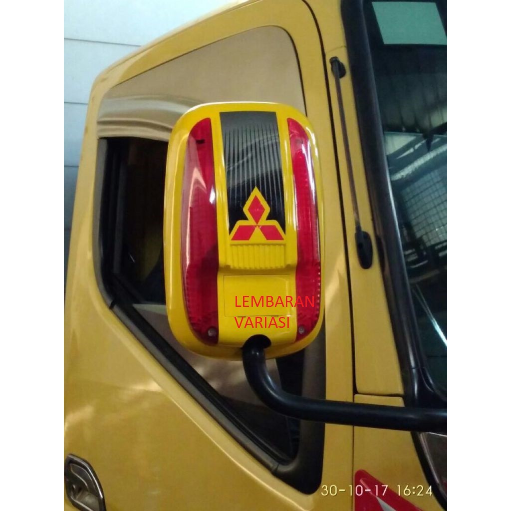 Cover Spion Truk Canter Kuning