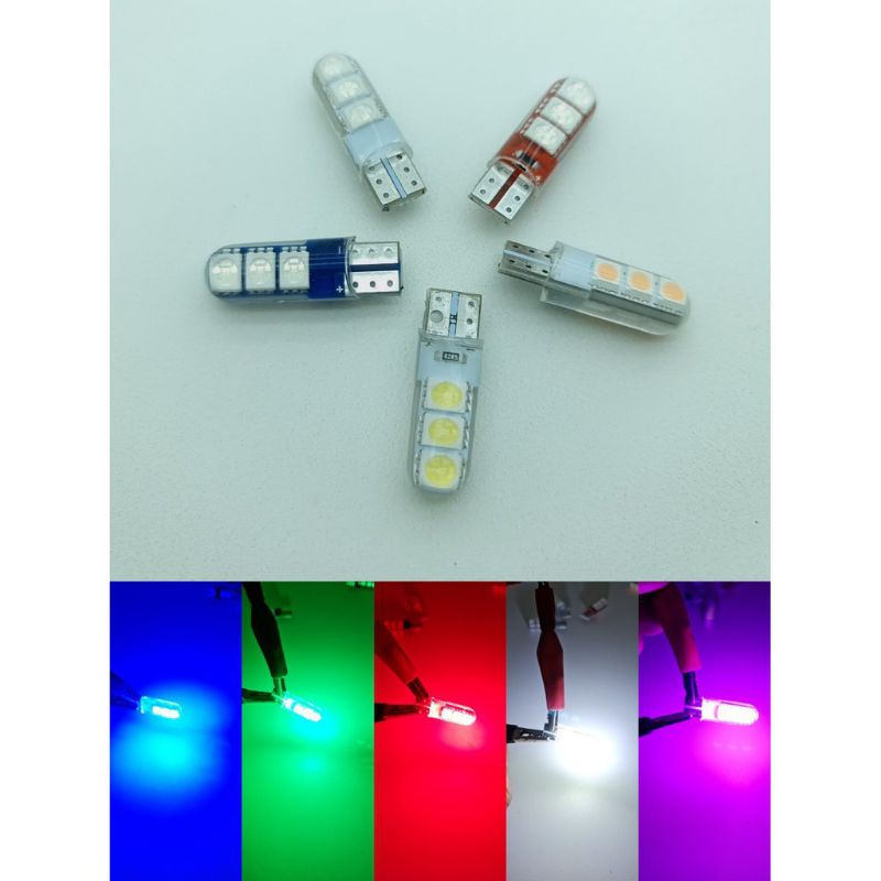 2 pcs/sepasang SEN JELLY 6 LED NON FLASH/DIAM HARGA SEPASANG BLUE RED WHITE