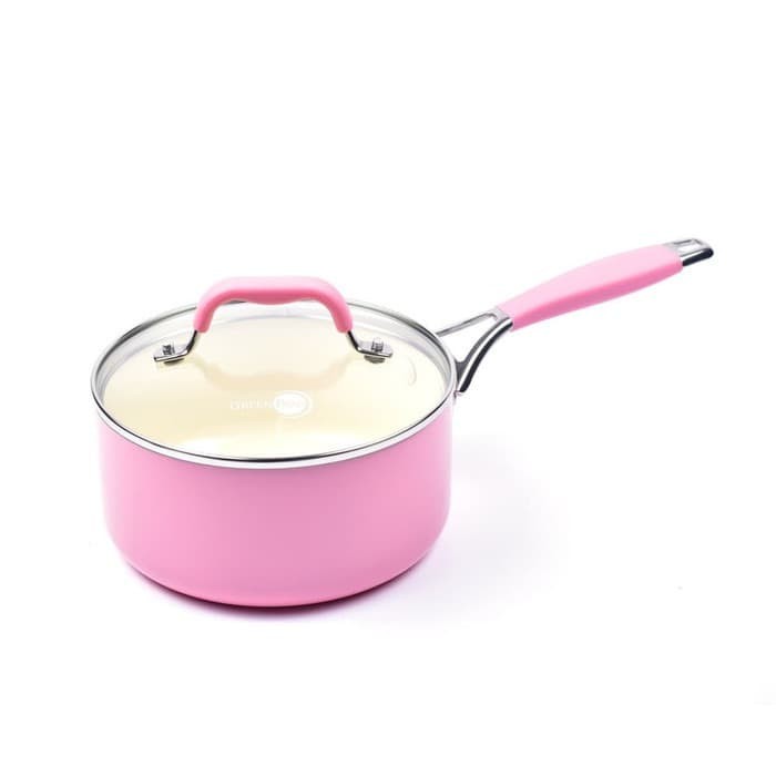 GreenPan York Pink Cream White Covered Saucepan 18 cm (satuan)