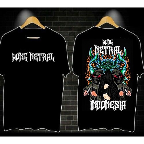 kaos wong netral Indonesia  MURAH "WONG NETRAL CAT DIAMON"