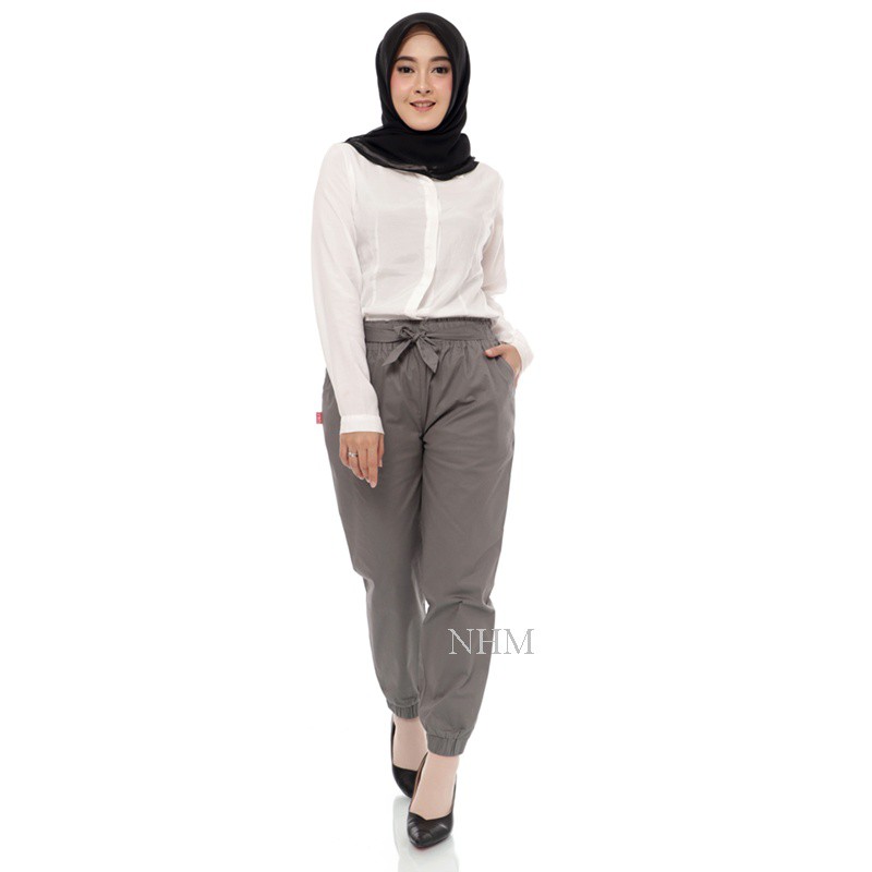 NHM Celana Panjang Joger Wanita, Joger Pants Basic