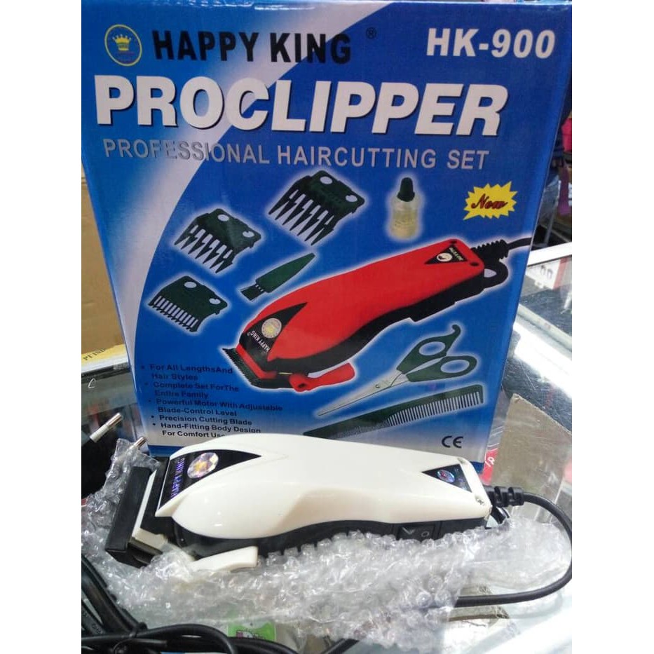 HAIR CLIPPER Professional - Alat Mesin Cukur Rambut Hair Clipper HK-900 - Happy King